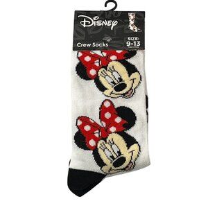 Disney Minnie Mouse Socks Womens Funny Novelty Cartoon Crew Gift